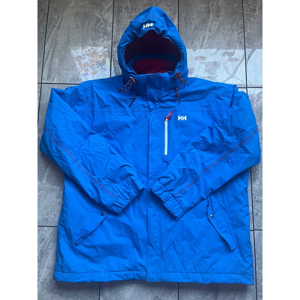 Helly Hansen Blue Primaloft Insulated Rain Jacket Men helly tech performance 4XL